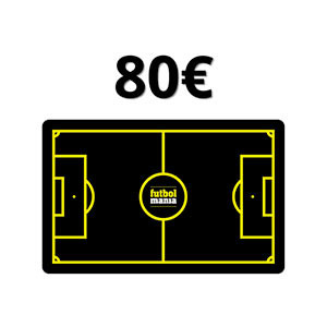Tarjeta Regalo 80 euros futbolmania - Tarjeta Regalo de 80 euros en futbolmania