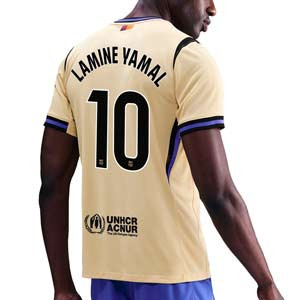 Camiseta Nike 2a Barcelona L Yamal 2526 Dri-Fit Stadium Liga - Camiseta de la segunda equipación Nike de Lamine Yamal del FC Barcelona para la Liga 2025 2026 - beige