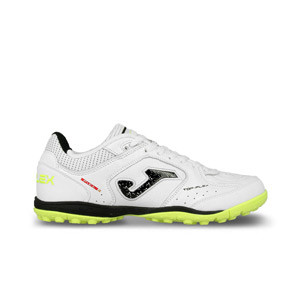 Joma Top Flex TF - Zapatillas de fútbol multitaco de piel Joma suela turf - blancas