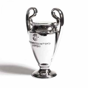 Mini Copa UEFA Champions League 80 mm - Figura réplica copa UEFA Champions League 80 mm - plateada - frontal