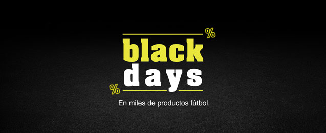 Black Friday futbol 2025 en futbolmania en miles de productos de fútbol para adulto.