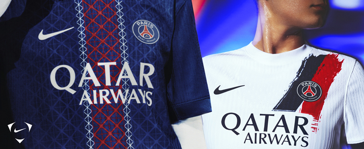 Equipación oficial primera y segunda del PSG 2025 2026