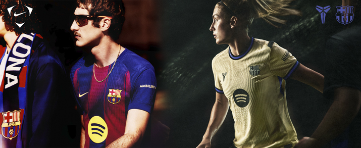 Encuentra la primera y segunda equipación del FC Barcelona, para la temporada 2025- 2026, todo lo que necesitas lo encuentras en futbolmania.