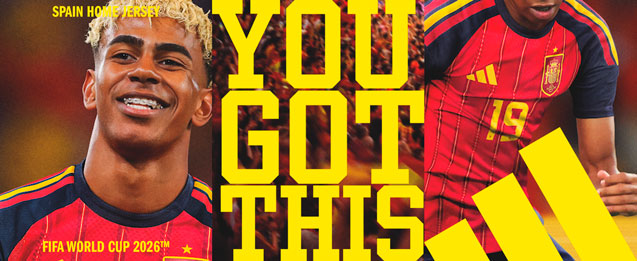 Camisetas oficial de España para la Copa Mundial 2026